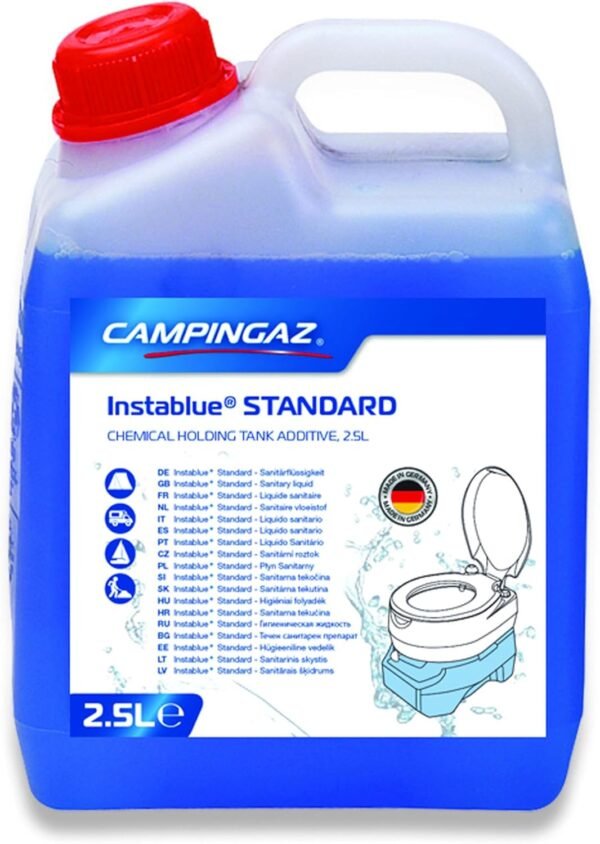 Campingaz Instablue Sanitärzusatz 2.5L für Campingtoiletten Geruchsfrei und biologisch abbaubar
