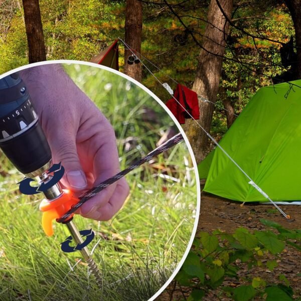 com-four Zeltheringe 24 Stück robuster Stahl für festen Halt bei Camping und Outdoor