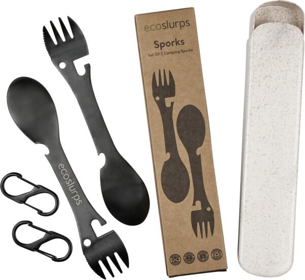 EcoSlurps Titanspork mit Etui umweltfreundlich robust vielseitig fürs Camping