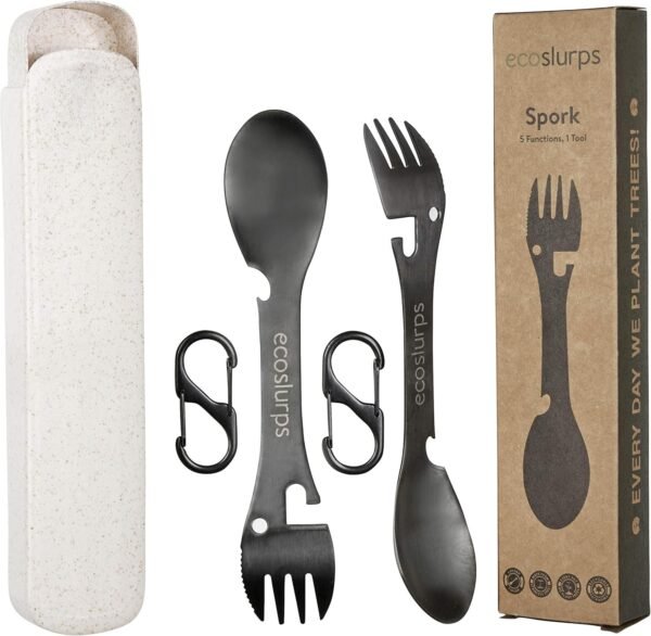 EcoSlurps Titanspork mit Etui umweltfreundlich robust vielseitig fürs Camping