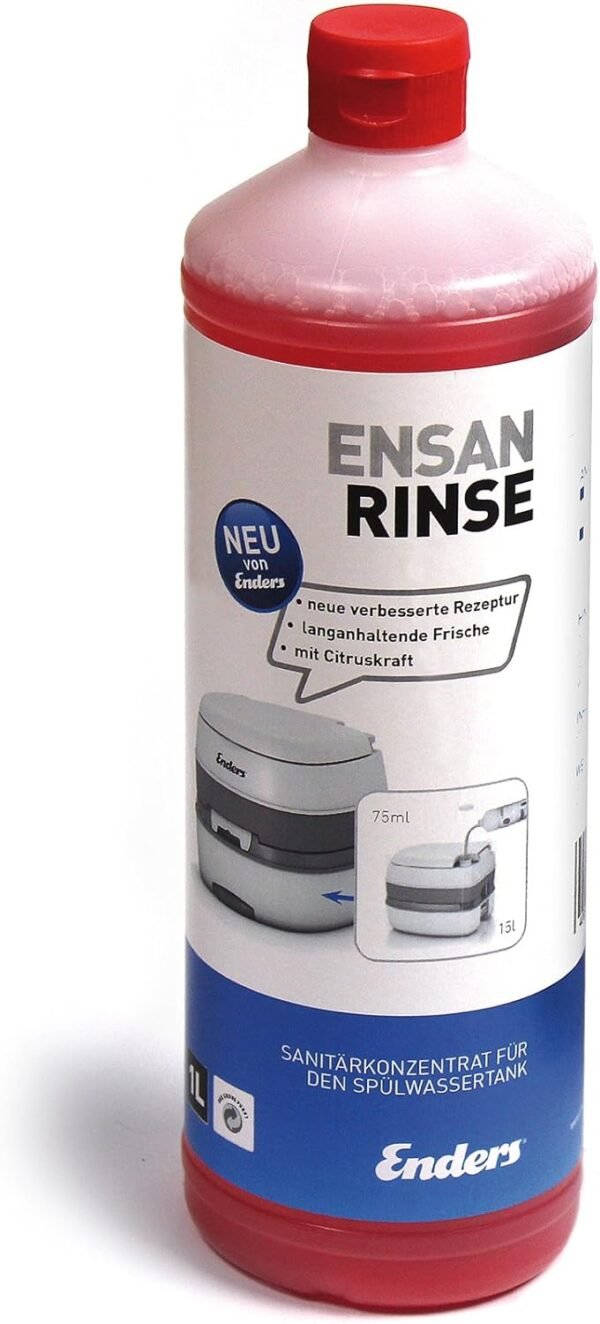 Enders Sanitärflüssigkeit Ensan Rinse für hygienische Campingtoiletten mit Citrusduft