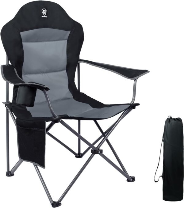 EVER ADVANCED Campingstuhl bis 160 KG belastbar mit hoher Rückenlehne und Tragetasche ideal fürs Outdoor