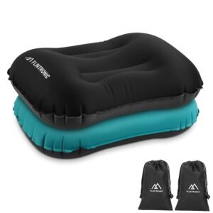 Flintronic Inflatable Camping Cushion, TPU Ultralight Inflatable Cushion for Beach, Waterproof, Comfortable, Inflatable Pillow, Beach Cushion for Outdoor Use