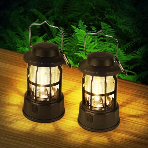 Flintronic Retro Campinglampe IPX4 Wasserdicht Dimmbare 360° Outdoor Beleuchtung