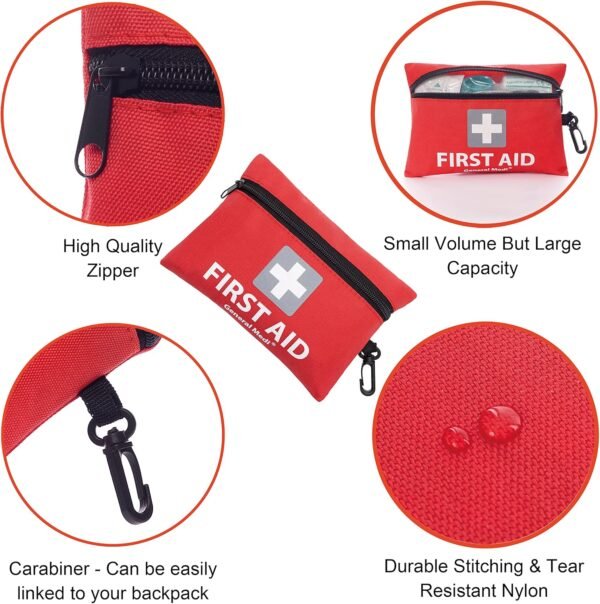 General Medi Erste Hilfe Set 92-teilig Wasserdicht Ideal für Camping Reise Büro Sport