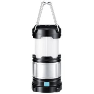 IPX5 LED Camping Laterne Helle Campinglampe Led USB Lampe Taschenlamp wiederaufladbare Power Bank Eingebaute Batterie,4 Licht Modi für Nachtfischen,Jagen
