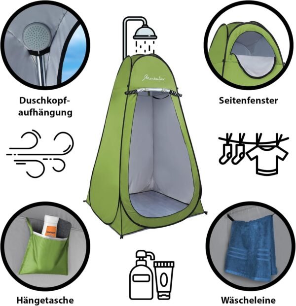 Montafox Pop Up Zelt XXL mit UV-Schutz ideal fürs Camping und Outdoor Abenteuer
