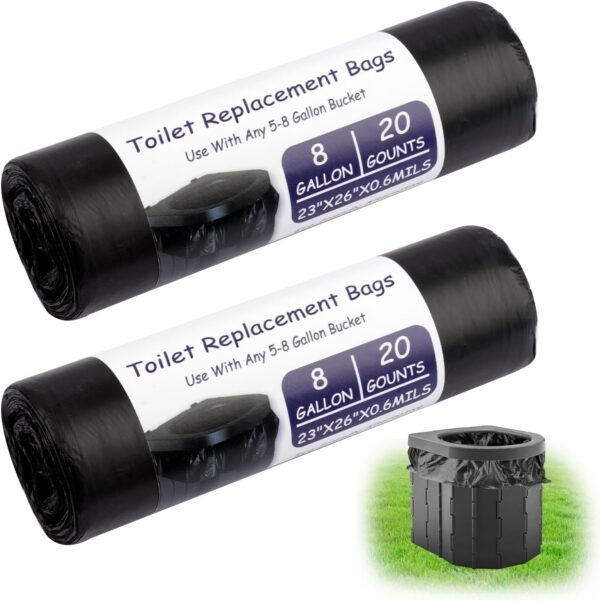 Moosono biologisch abbaubare Toilettenbeutel robust und wasserdicht für Camping