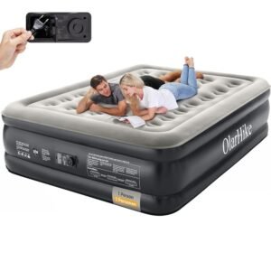 OlarHike Air Mattress for 2 People, Self-Inflating Air Bed with Integrated Pump, Self-Inflating Guest Bed, Guest Mattress, Inflatable Mattress for Camping or Home Use - 203 x...