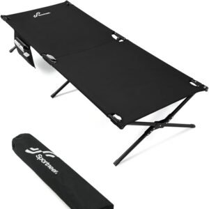 Sportneer Folding Camping Bed 199 x 73 cm, Folding Camping Bed, Updated Version, Guest Bed, Folding Camping Bed, XXL for Camping, Hiking, Outdoor, Hiking, Travel, Beach,...
